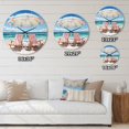 thumbnail image 5 of Designart "Beach Chairs Beautify Scenery II" Nautical & Beach Oversized Wall Clock, 5 of 5