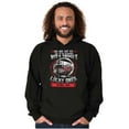 thumbnail image 3 of Grew Up Playing Fire Trucks Lucky Men's Big & Tall Graphic Hoodie Brisco Brands 2X, 3 of 5