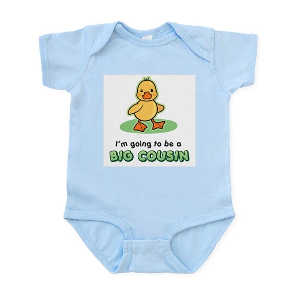 CafePress - Big Cousin To Be Duck Infant Bodysuit - Baby Light Bodysuit, Size Newborn - 24 Months