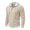 Khaki, variant on Admvng Mens Hooded Shirt Drawstring Hood Long Sleeve Casual Hoodie