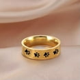 thumbnail image 5 of EOEMY Dog Paw Print Cute Rings Stainless Steel Finger Couple Rings Jewelry Gift, 5 of 7