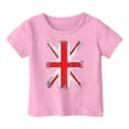 thumbnail image 3 of TAIAOJING T-Shirts Polyvalents Garçon Fille Impression Manches Courtes Col Rond T-Shirts Haut Drapeau Vintage pour Nourrisson à Adolescent Coupe Décontractée Léger Tenue Quotidienne, 3 of 3