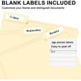 thumbnail image 4 of File Folder, RAZCC 100 Pack 1/3 Cut Tab Folders Letter Size, Manila Folders, with Tab, Great for Organizing and Easy Storage, 4 of 4