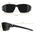 thumbnail image 5 of Edge Eyewear Safety Glasses, Smoke, Black TSDK216-G2, 5 of 7