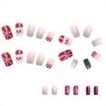 thumbnail image 4 of Christmas Decoration Fofosbeauty False Nails, Coffin Press on Nails Tips Design, Santa Claus, 4 of 9