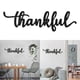 thumbnail image 2 of Thankful Sign Metal Wall Art Decor Farmhouse Letter Door Sign Room Wall Sign Hanging for Home Office Living-Room Decor, 2 of 5