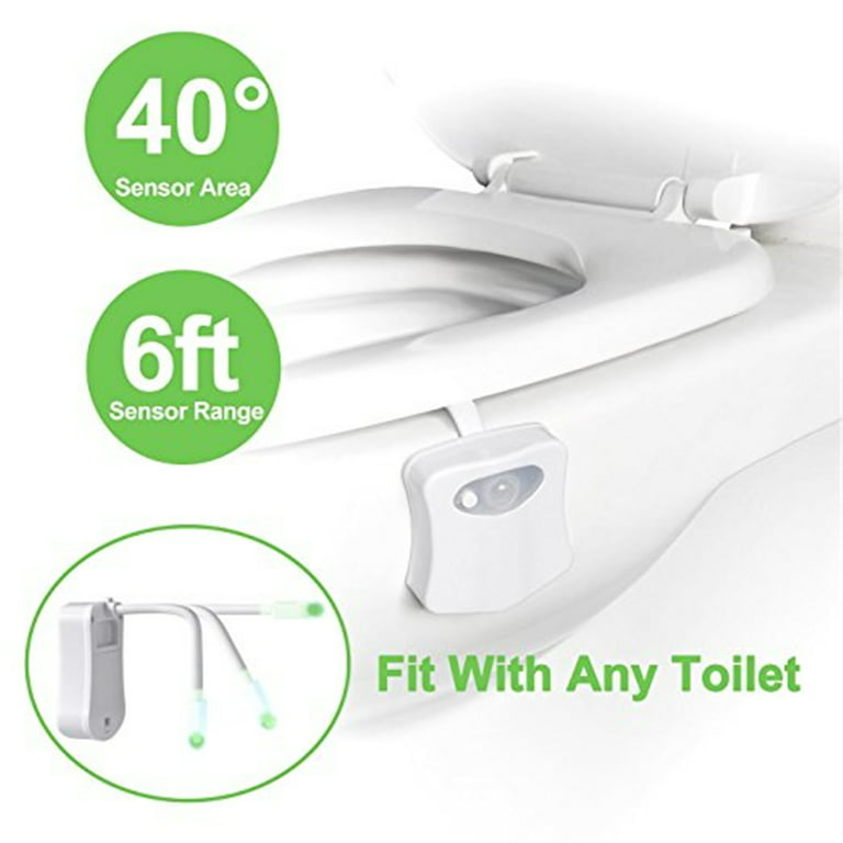 Led Toilet Seat Bathroom Night Light Motion Sensor Wc Light 8 Colors  Changeable Lamp Backlight For Toilet Bowl Child - Temu