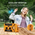 thumbnail image 7 of Emergency Weather Radio - AM/FM/NOAA Hand Crank Radio , 2000mAh Portable Solar Power Bank, Multi-Function Flashlight & SOS Alarm for Outdoor Indoor Emergencies (Green), 7 of 7