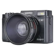 AKITO C30 Digital Camera with Video (Black) Kosher, No WiFi/Bluetooth