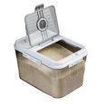 thumbnail image 3 of Caja de Almacenamiento de Arroz de 7,5 KG YONGSHENG Dispensador de Alimentos Blanco 34 x 24 x 21 cm, 3 of 5