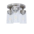 thumbnail image 4 of allen + roth 3-Light 12-in Brushed Nickel Semi Flush Mount Light, 4 of 6