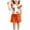 Orange a, variant on DAETIROS Girls Tie Dye Outfit Sets-Casual Cotton Fashion Crewneck Top and Shorts Girls Summer Clothes Set Pink Size 3-7