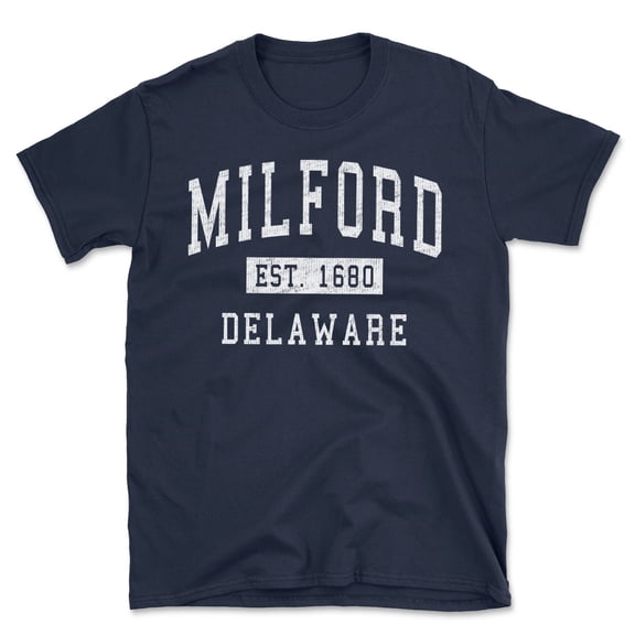 Milford Delaware Classic Established Men's Cotton T-Shirt