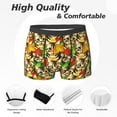 thumbnail image 2 of Men's Boxer Briefs, Kittens With Maple Leaves Soft Comfy Mens Underwear Boxer Briefs Breathable With Widen Waist, 2 of 7