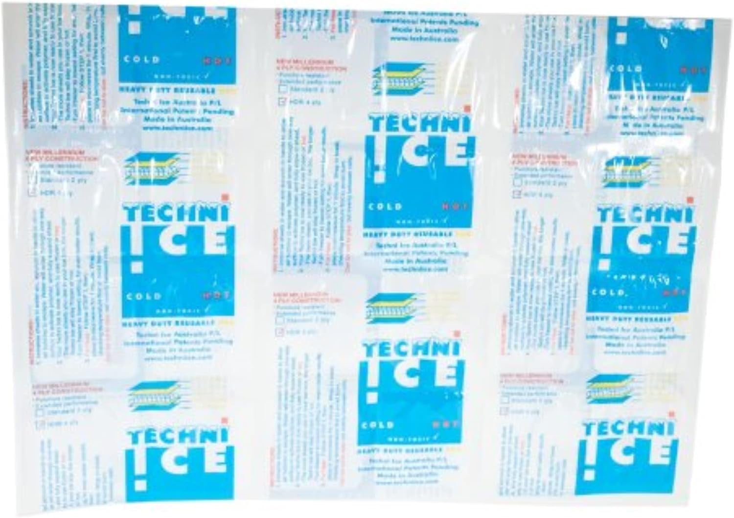 Techni Ice HDR 4 Ply Reusable Ice & Heat Packs 6 Sheet Special