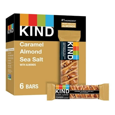 2X - KIND Caramel Almond Sea Salt Bars - 8.4oz/6ct