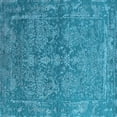 thumbnail image 1 of Ahgly Company Indoor Square Oriental Light Blue Industrial Area Rugs, 6' Square, 1 of 4