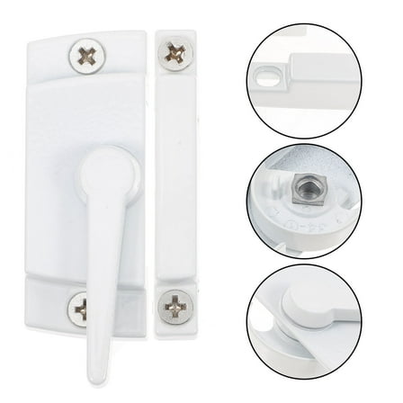 STOBOK Zinc Alloy Window Locks White for Horizontal Sliding Window Security