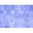 thumbnail image 1 of Ahgly Company Machine Washable Indoor Rectangle Patchwork Blue Transitional Area Rugs, 8' x 10', 1 of 4
