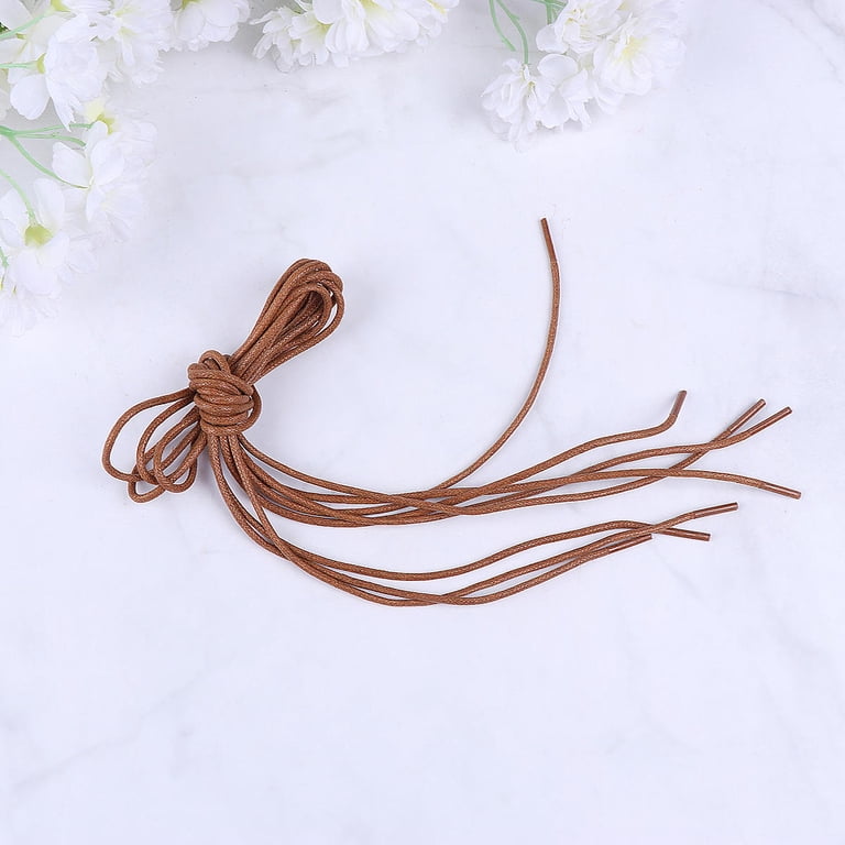 RENACLIPY Yellow Waxed Cotton Round for Dress Shoes, 10 Pairs, Strong and  Stylish Shoe Laces - Walmart.com