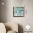 thumbnail image 5 of Lilly Pad Abstract I Canvas Coastal Farmhouse Wall Art by Art Remedy, Gold Frame, 16" x 16", 5 of 7