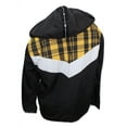 thumbnail image 2 of Victoria's Secret Pink Sherpa Lined Full-Zip Anorak Hoodie Black Plaid M/L NWT, 2 of 3