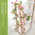 thumbnail image 5 of GRNSHTS 7Ft Artificial Silk Flower Daisy Vine Hanging Garland Plant Home Garden Wedding Decor, Light Pink, 5 of 5