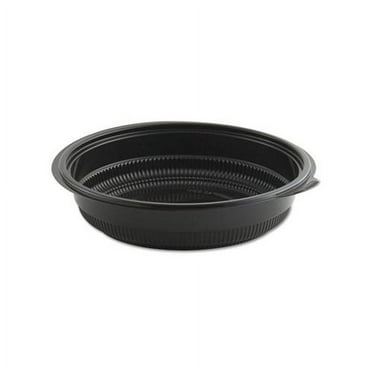 MicroRaves Incredi-Bowl Base 32 oz, 8.5" Diameter x 1.92"h, Black, 150/Carton