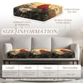 thumbnail image 4 of Xoenoiee Cardinal Daisy Pattern High Stretch Individual Seat Cushion Covers 3 Pack Thick Jacquard Sofa Slipcovers for 3 Couch Cushion Washable Couch Cover for Living Room Outdoor Patio, 4 of 7