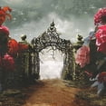thumbnail image 2 of ABPHOTO Polyester 5x7ft Photography Backdrops Fairy Tale Castle Dream Like Flowers Wonderland Scene Seamless Newborn Baby Toddlers Princess Portraits Background Photo Studio Props, 2 of 3