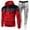 Red, variant on Track Suit For Sweatsuits Men Set, Men's Tracksuits 2 Piece Hoodie Outfit Tracksuit Outfits Hooded Athletic Casual Jogging Sweatsuits (XXXL,Red)