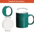 thumbnail image 3 of Taza de cerámica de 320 ml, apta para lavavajillas y microondas, taza de café, taza de té, taza de bricolaje, 3 of 5