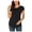 Black, variant on Frostluinai Maternity Shirts,Women'S Maternity Tops Short&3/4 Sleeve Round Neck Front Pleat Peplum Tunic Top Pregnancy Shirts