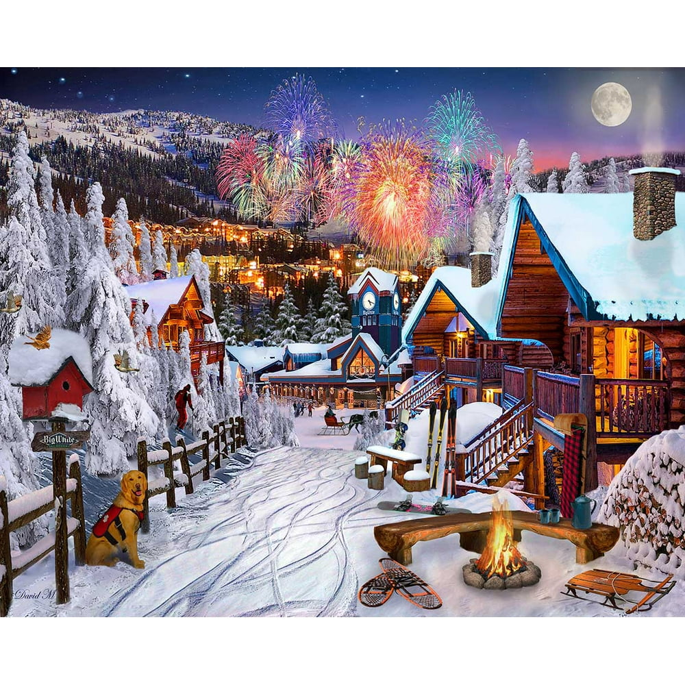 Winter Playground, a 1000piece Puzzle by Vermont Christmas Company