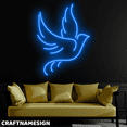 thumbnail image 2 of Craftnamesign Dove Bird Line Art Led Sign, Living Room Wall Art, Minimalist Wall Decor, 2 of 4