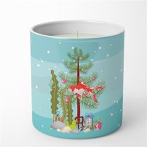 Carolines Treasures CK4511CDL 3.75 x 3.25 in. Unisex Comet Goldfish Merry Christmas 10 oz Decorative Soy Candle