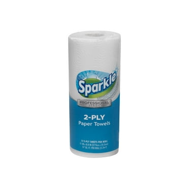 Georgia Pacific Sparkle ps Premium Perforated Paper Kitchen Towel Roll, 2-Ply, 11 x 8.8, White, 70 Sheets, 30 Rolls/Carton