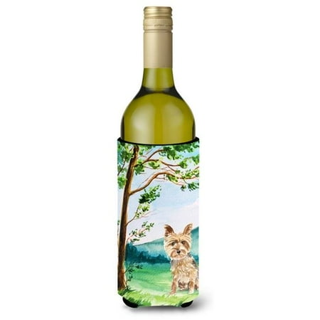 

Under the Tree Yorkie Yorkshire Terrier Wine Bottle Beverage Insulator Hugger