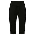 thumbnail image 5 of Stylish Solid Color Everyday Capri Shorts for Women Comfortable Athletic Leisure Wear with Modern and Versatile Design, 5 of 5
