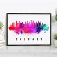thumbnail image 1 of Pera Print Chicago Skyline Illinois Poster, Chicago Cityscape Painting Unframed Poster, Chicago Illinois Poster, Illinois Home Office Wall Decor - 8x10 Inches, 1 of 1