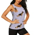 thumbnail image 2 of Easygdp German Shepherd Dog Women's Workout Tank Top, Running Top, Hiking Shirt, Quick-Dry for Running, Yoga, Hiking - X-Large, 2 of 9