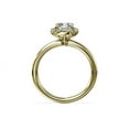 thumbnail image 2 of 0.90 T.C.W Brilliant Cushion Cut Natural Diamond Latest Design Halo with Accents Engagement Ring for Women Solid 18K Yellow Gold Size 3, 2 of 8
