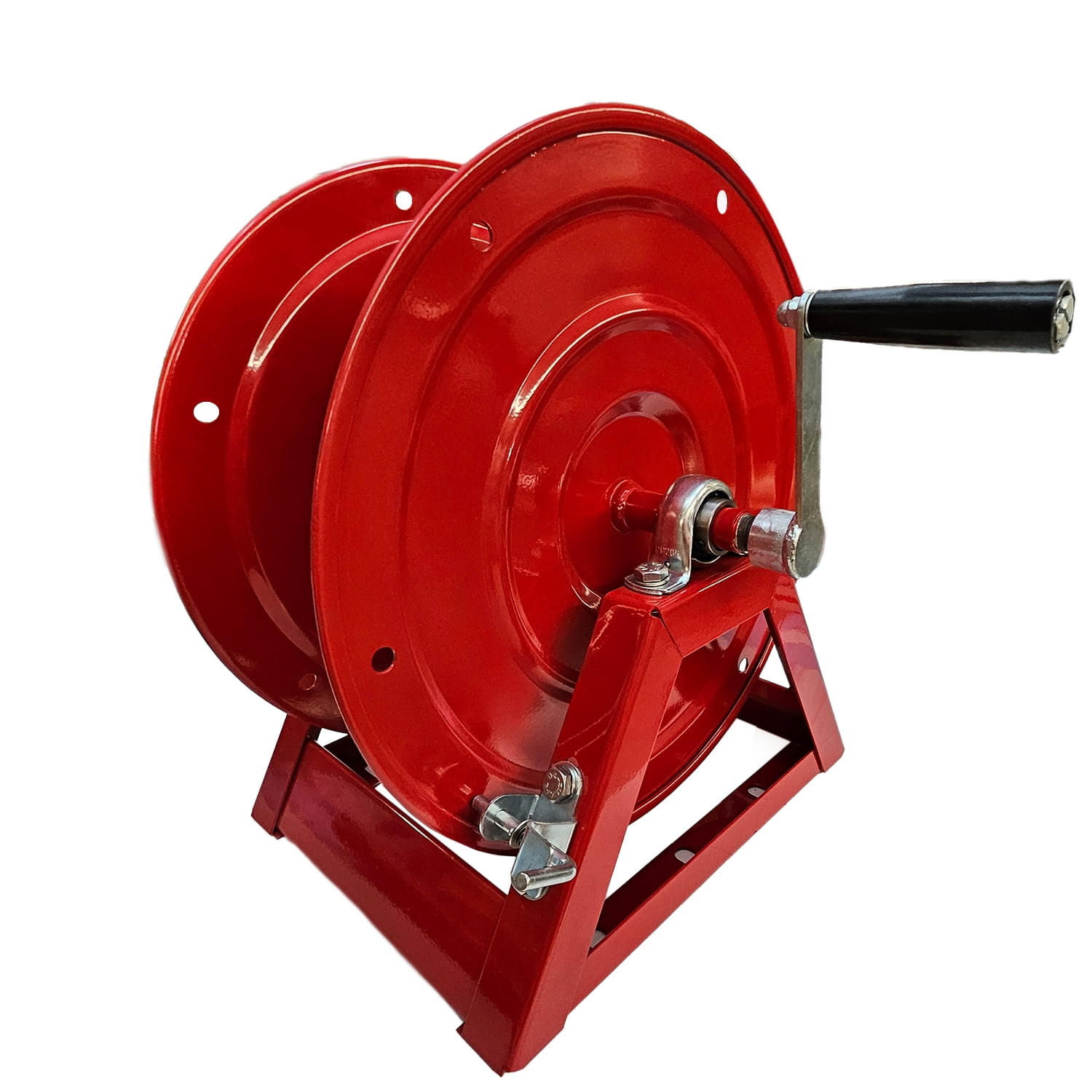 Pressure Washer Hose Reels Heavy Duty 3/8" x 300ft,5000 PSI with Hand Crank Steel Reels for Power Washers | Outdoor Hose Reels for Water, Air, Liquid Use | Industrial-Grade Sturdy Frame Hose 300 FT