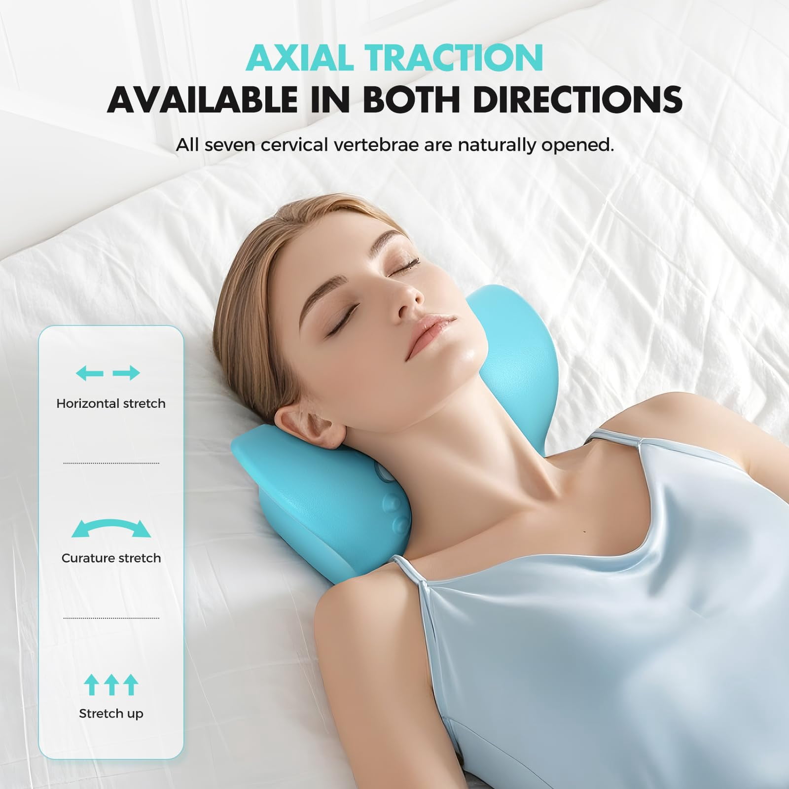 Neckline 4-in-1 Massager,Portable Massager with Heat &Comfortable Stretching–Adjustable Intensity for Neck & Shoulder Relaxation at Home, Office