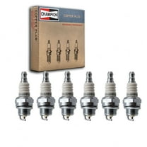 6 pc Champion 848-1 Copper Plus Spark Plugs for CJ8Y Ignition Wire Secondary