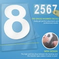 thumbnail image 5 of Reflective Mailbox Numbers for Outside - 7 Sets Waterproof Mailbox Numbers Stickers, 2" ,3" & 4"  Self Adhesive 0-9 Vinyl Number for Mailbox, Door, Garbage Bins, Address Number (White), 5 of 6