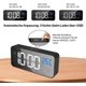 thumbnail image 4 of Reloj despertador digital, reloj de mesa digital LED con función de control de voz y visualización de temperatura, alarma de espejo con alarma dual Tiempo de repetición 4 niveles, 4 of 5