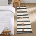 thumbnail image 3 of Yayeee Runner Rug for Bedroom 2'x6' Machine Washable Hallway Non Slip Mat, Black Abstract Stripes, 3 of 8