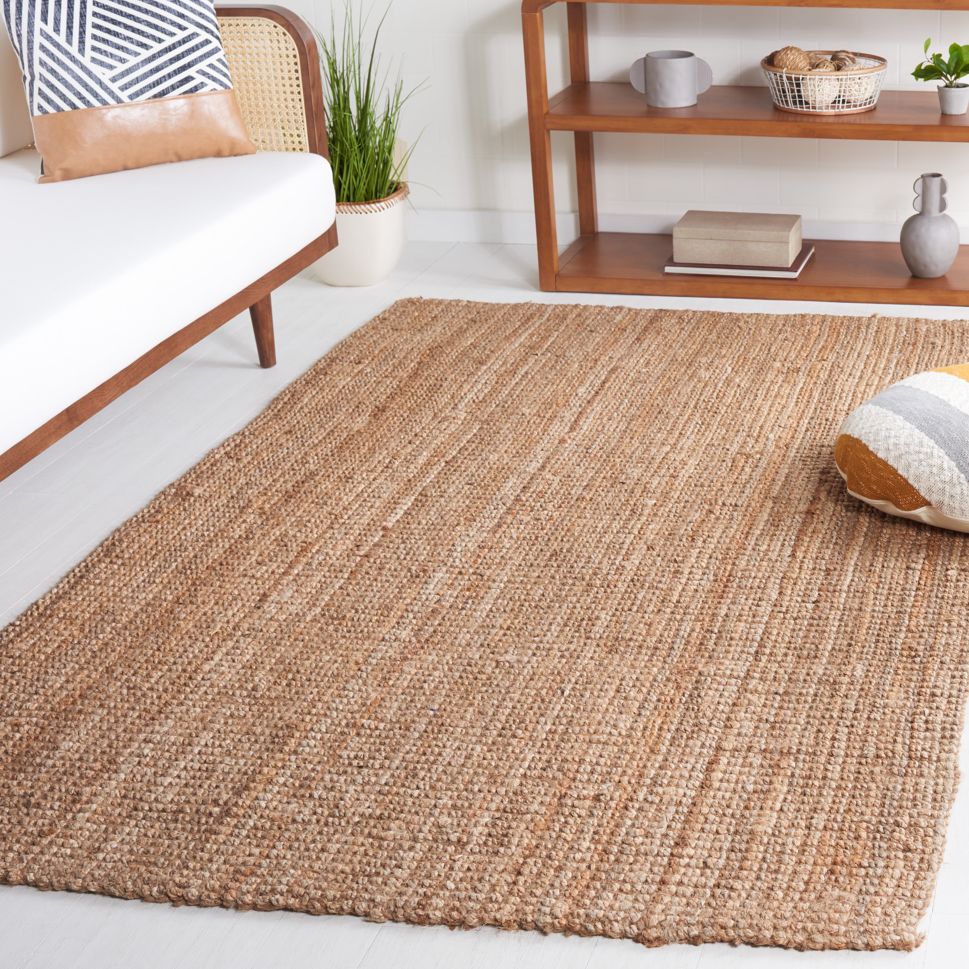 Safavieh Natural Fiber Delmar Solid Area Rug, Natural, 4' x 6'