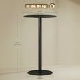 thumbnail image 3 of HOMCOM Round Bar Table for 2, Modern Pub Table, Black, 3 of 10